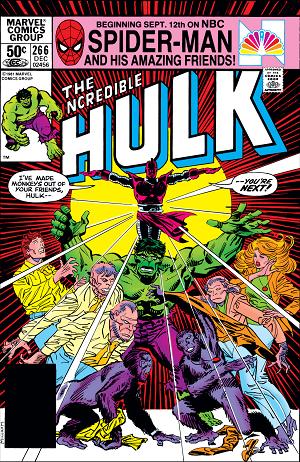 Incredible Hulk #266  cover