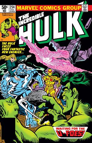 Incredible Hulk #254  cover