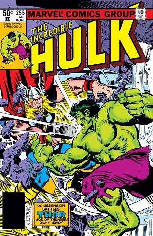 Incredible Hulk #255  cover