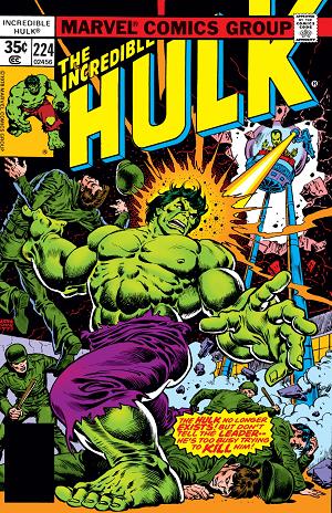 Incredible Hulk #224  cover