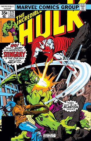 Incredible Hulk #221  cover