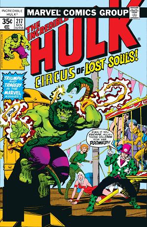 Incredible Hulk #217  cover