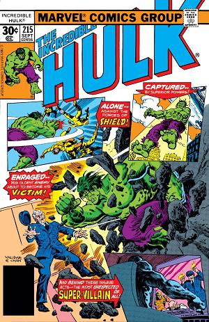 Incredible Hulk #215  cover