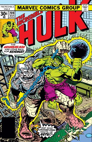 Incredible Hulk #209  cover