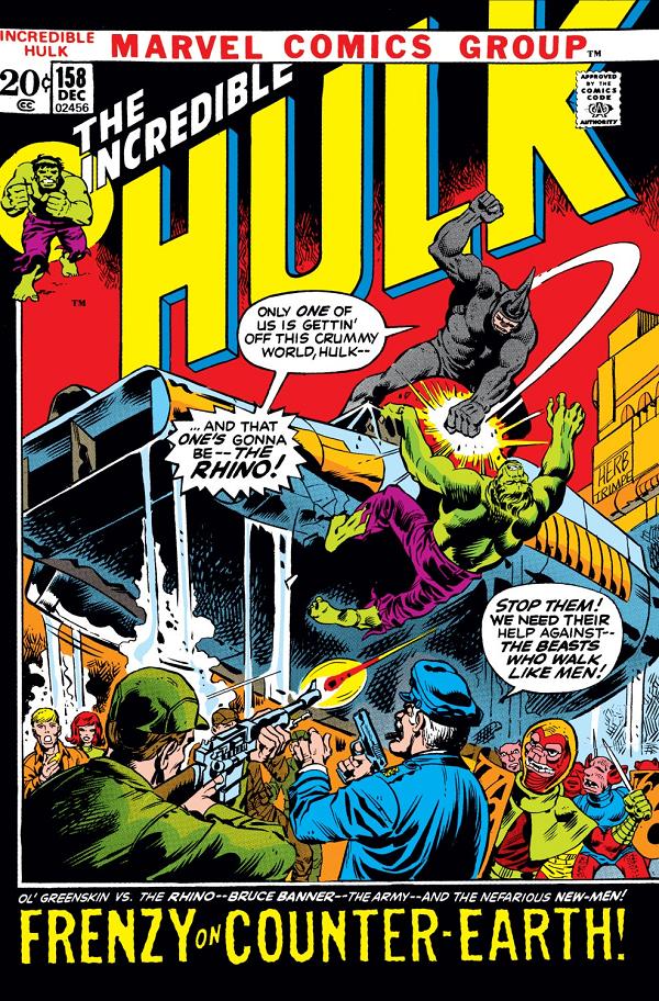 Incredible Hulk #158  cover