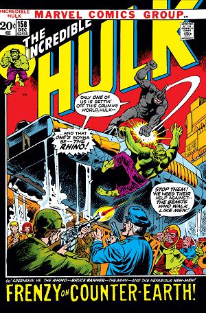 Incredible Hulk #158  cover