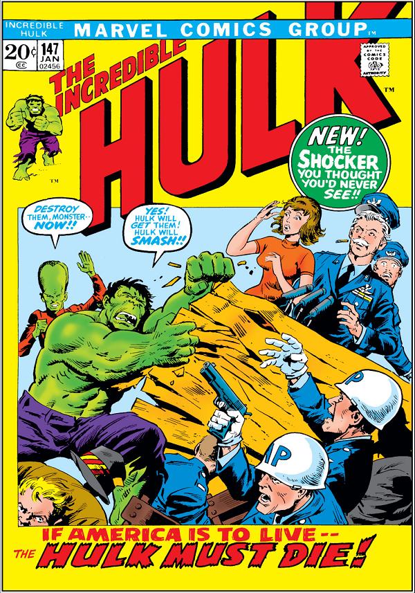 Incredible Hulk #147  cover