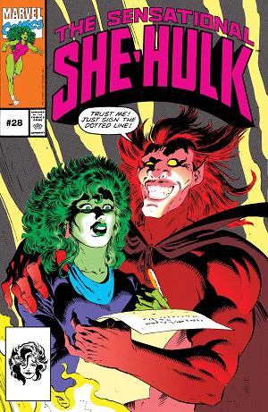 Sensational She-Hulk #28  cover