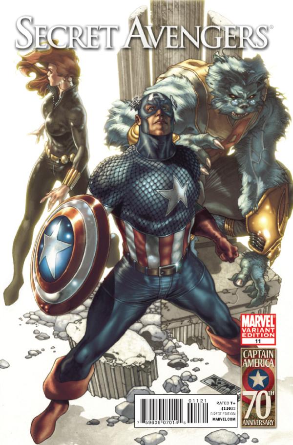 Secret Avengers #11 (CAPTAIN AMERICA 70TH ANNIVERSARY cover