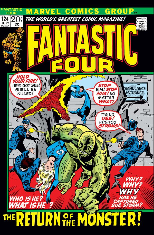 Fantastic Four #124  cover