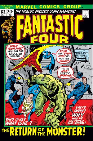 Fantastic Four #124  cover