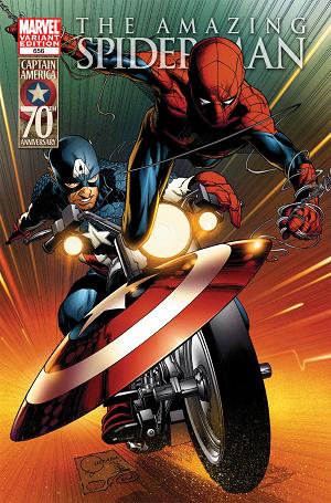 Amazing Spider-Man #656 (CAPTAIN AMERICA 70TH ANNIVERSARY cover