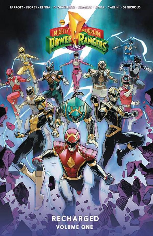 Mighty Morphin Power Rangers Recharged Vol. 01 cover by Sergio Mora