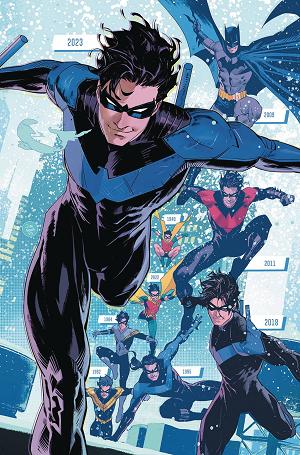 Nightwing Year One 20Th Ann Dle Edn Dm Exc Mora Var cover