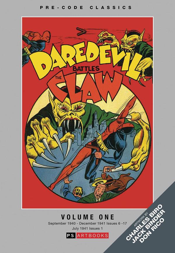 Pre Code Classics Daredevil Comics Vol. 01 cover
