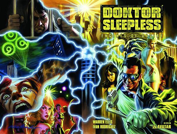 Doktor Sleepless Vol. 01 Engines Of Desire cover by Felipe Massafera