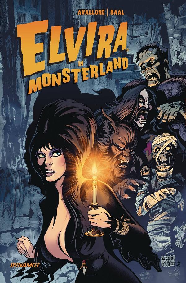 Elvira In Monsterland HC cover by Dave Acosta