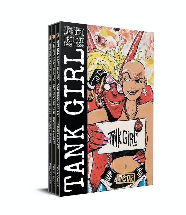 Tank Girl Color Classics Trilogy 1988 - 1995 Box Set cover by Jamie Hewlett