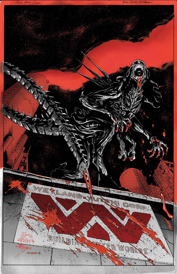 Alien Black White And Blood Treasury Ed cover by Ryan Stegman