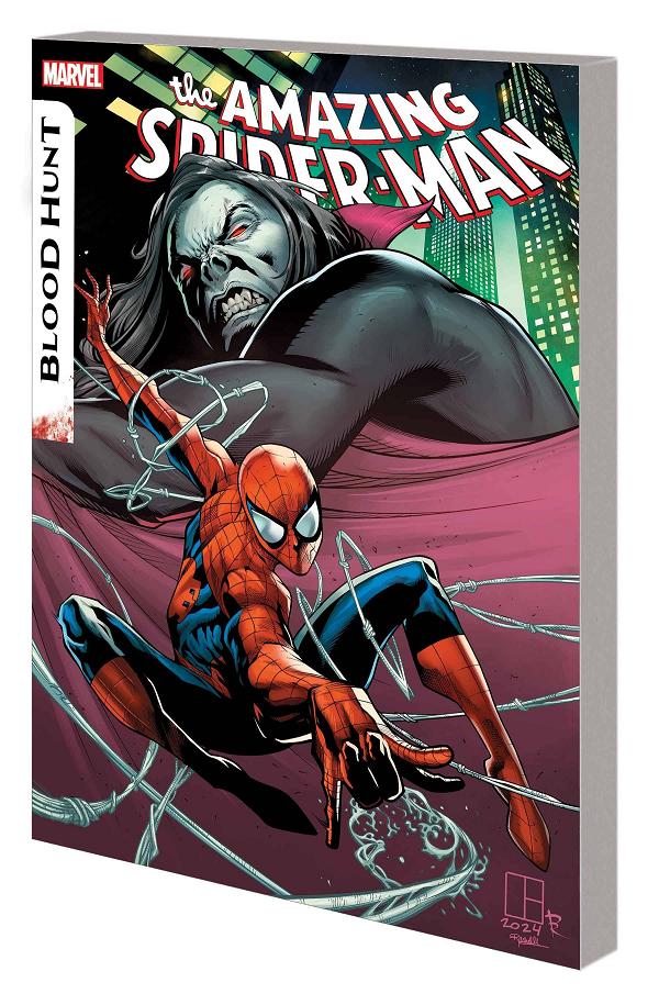 Blood Hunt: Amazing Spider-Man cover by Marcelo Ferreira