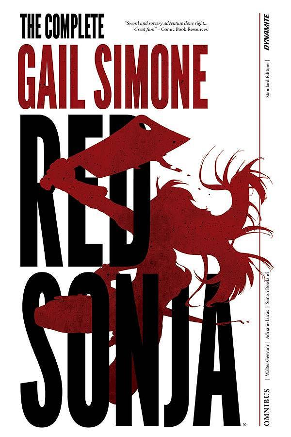 Red Sonja Complete Gail Simone Oversized cover by Jenny Frison