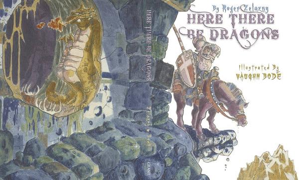 Roger Zelazny Here There Be Dragons Bode Illus cover by Vaughn Bode