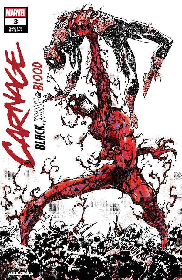 Carnage: Black, White & Blood #3  cover