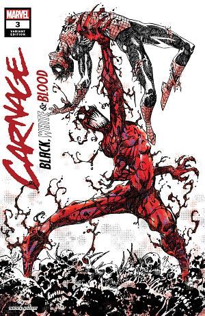 Carnage: Black, White & Blood #3 cover