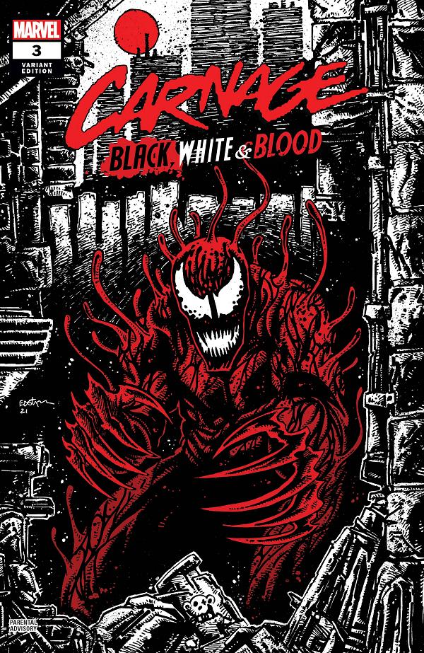 Carnage: Black, White & Blood #3  cover