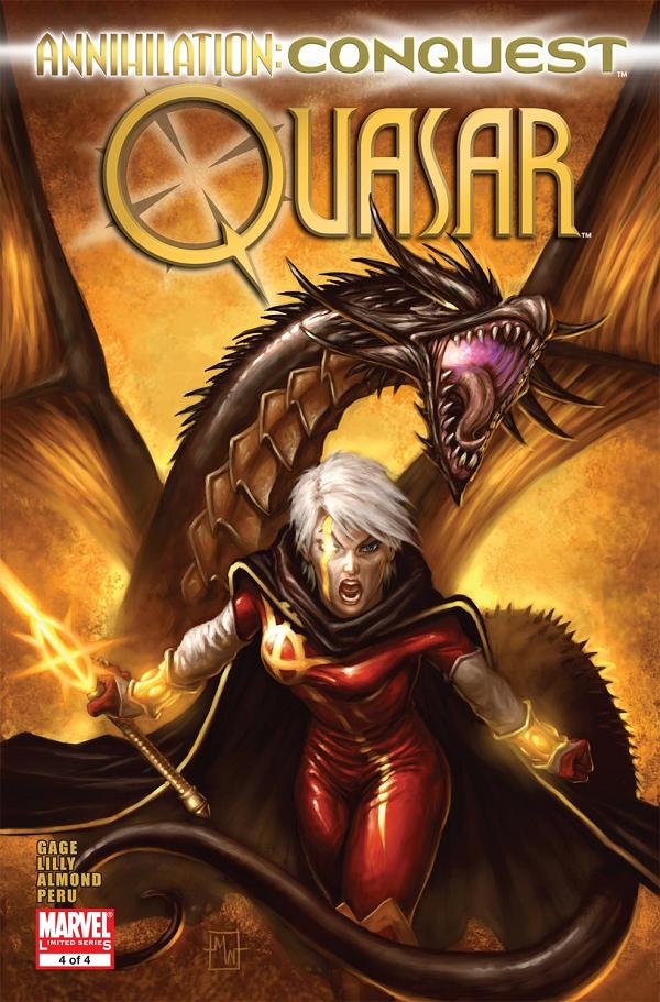 Annihilation Conquest: Quasar #4  cover