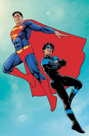 Nightwing #103 CVR D CVR D NICOLA SCOTT SUPERMAN CARD STOCK cover