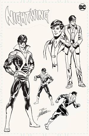Nightwing #100 CVR H CVR H PEREZ ART BOARD DESIGN CARD STOCK cover