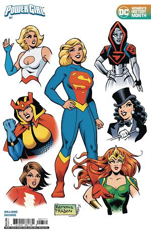 Power Girl #7 CVR F FRADON WMNS HIST MNTH CSV cover