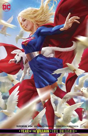 Supergirl #34 CARD STOCK cover