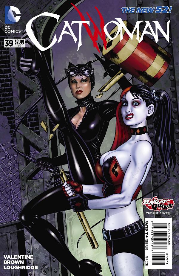Catwoman #39 HARLEY QUINN cover