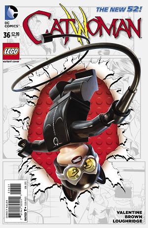 Catwoman #36 LEGO cover