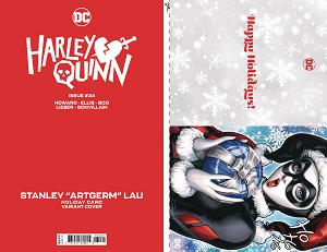 Harley Quinn #34 CVR C ARTGERM DC HOLIDAY CARD SPECIAL EDN cover