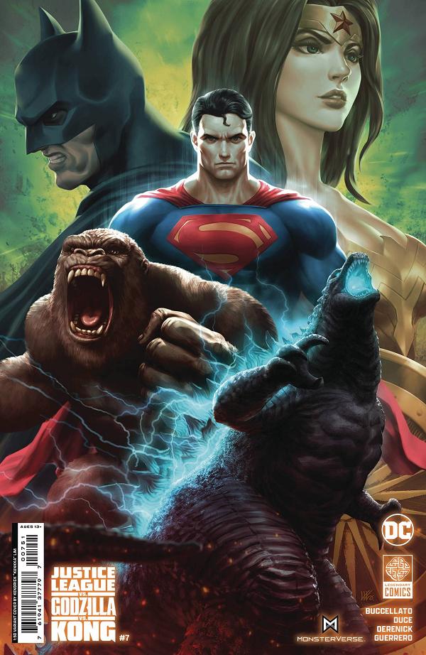 Justice League Vs Godzilla Vs Kong #7 CVR E INC 1:50 cover