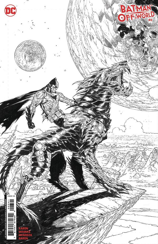 Batman Off-World #3 CVR D INC 1:50 MAHNKE B&W CSV cover