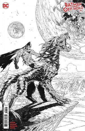 Batman Off-World #3 CVR D INC 1:50 MAHNKE B&W CSV cover
