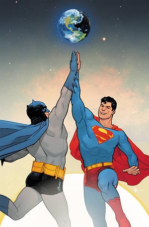 Batman & Superman: World's Finest #1 CVR H 50 COPY SHANER cover