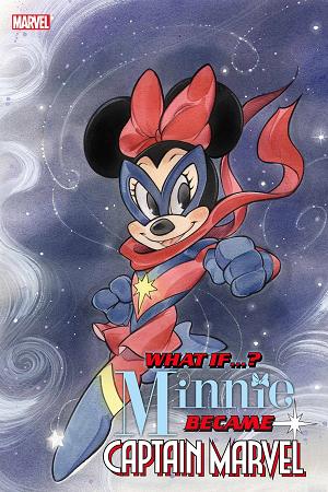 What If Minnie Became Captain Marvel #1 PEACH MOMOKO cover