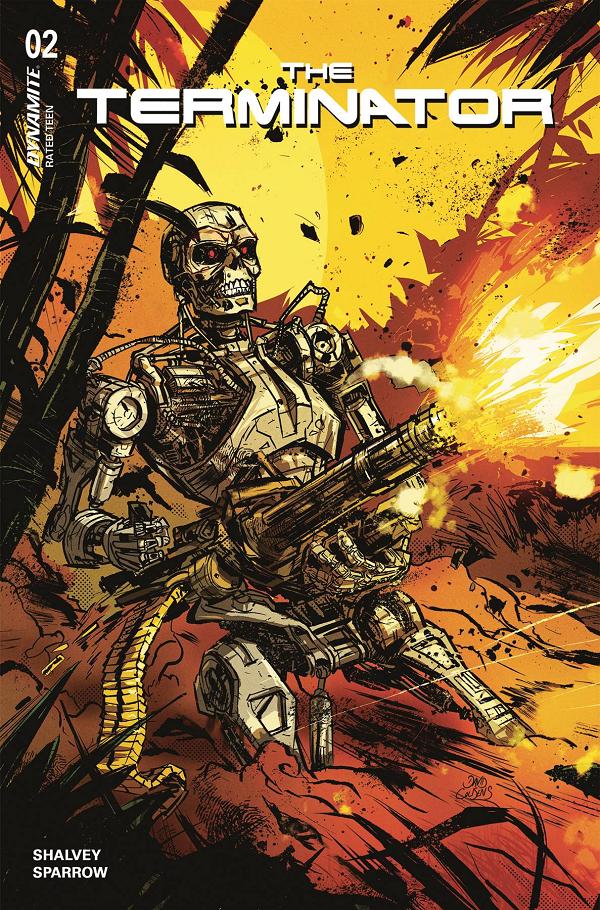 Terminator #2 variant cover by David Cousens