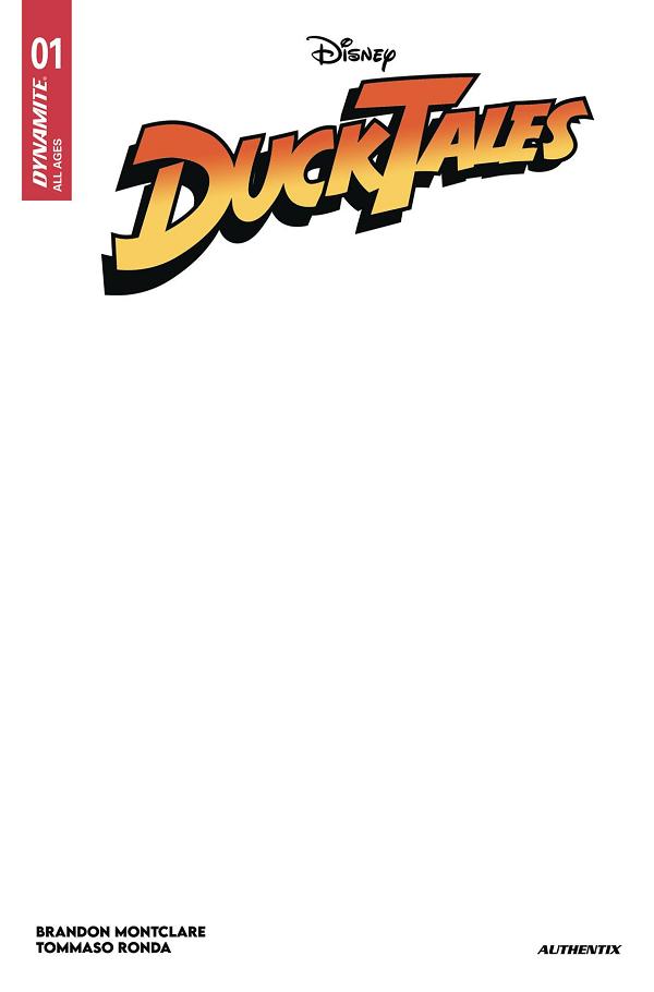 Ducktales #1 variant cover by Blank Cover