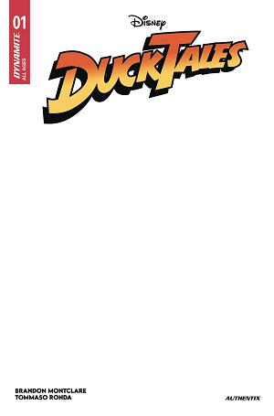 Ducktales #1 CVR H BLANK AUTHENTIX cover