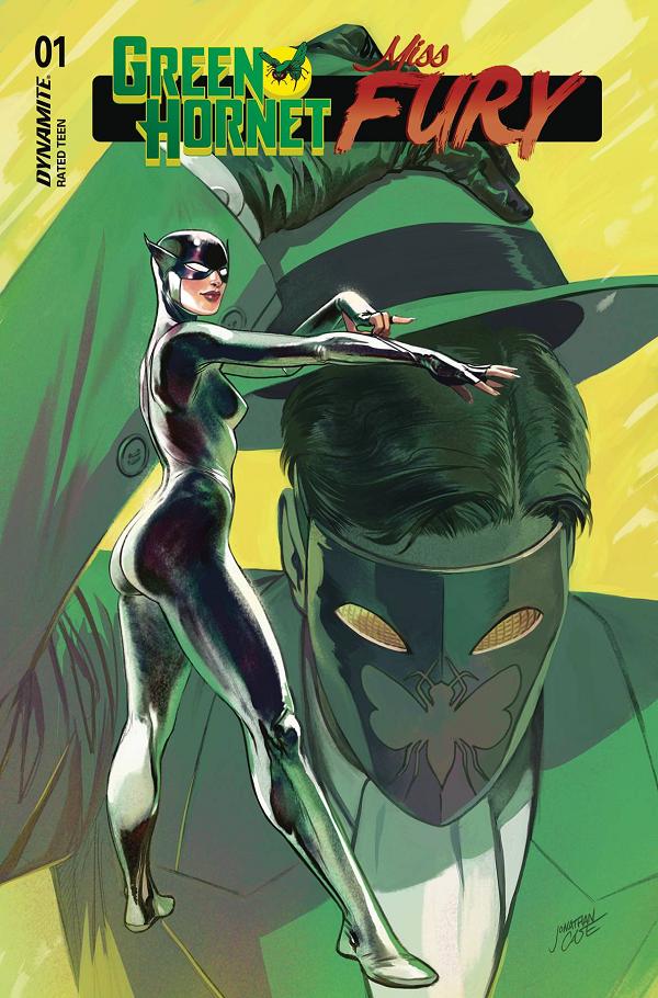 Green Hornet Miss Fury #1 variant cover by Jonathan Case