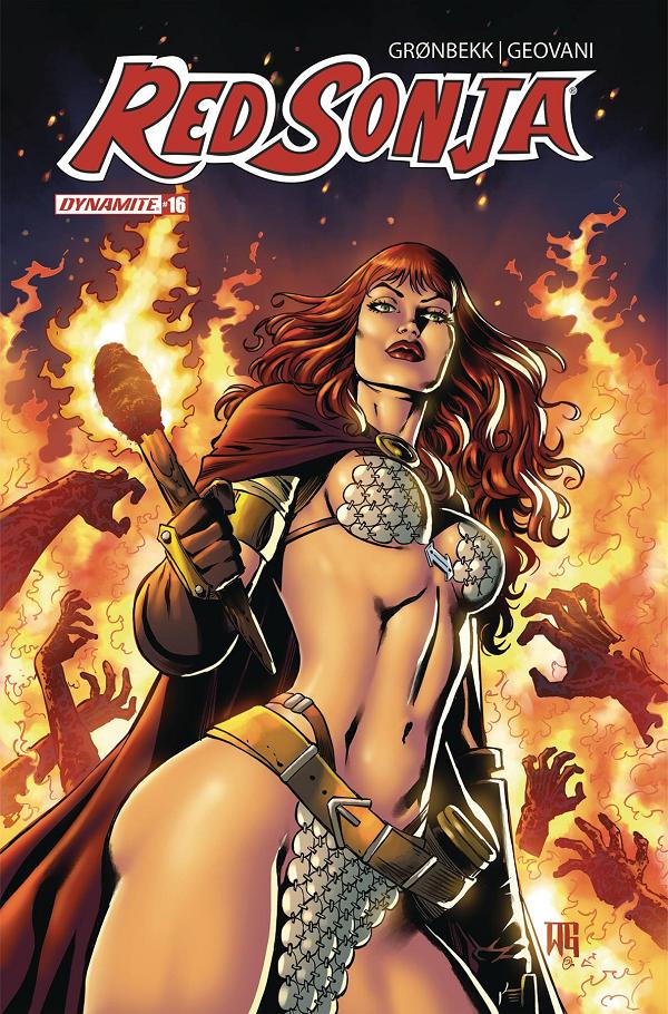 Red Sonja 2023 #16 variant cover by Walter Geovani