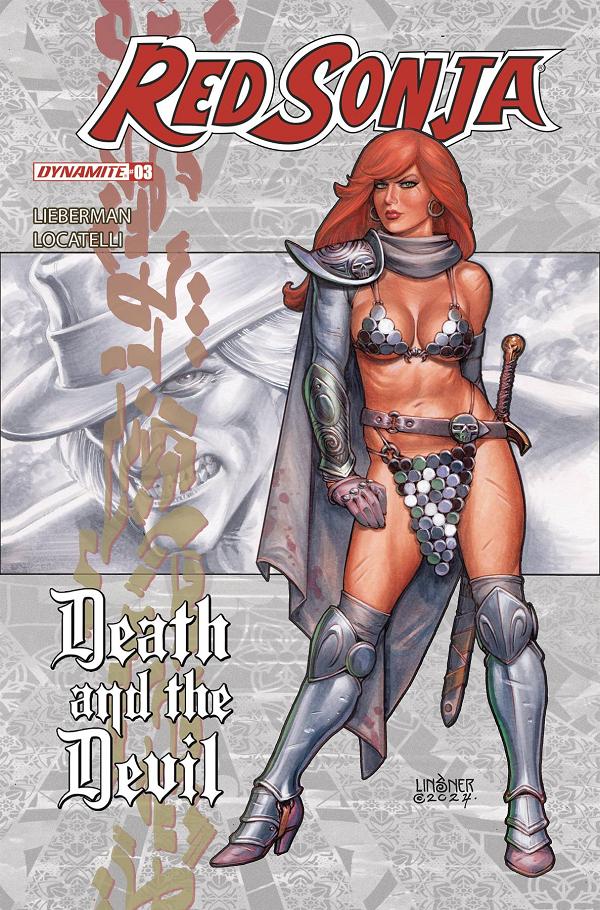 Red Sonja Death And The Devil #3 cover by Joseph Michael Linsner