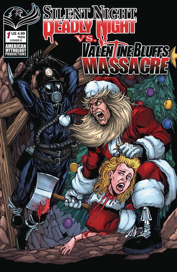 Silent Night Deadly Night Vs Valentine Bluffs Massacre #1 cover