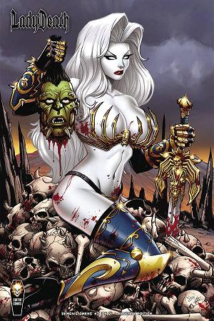 Lady Death Demonic Omens #2 CVR D NAUGHTY ED (MR) cover